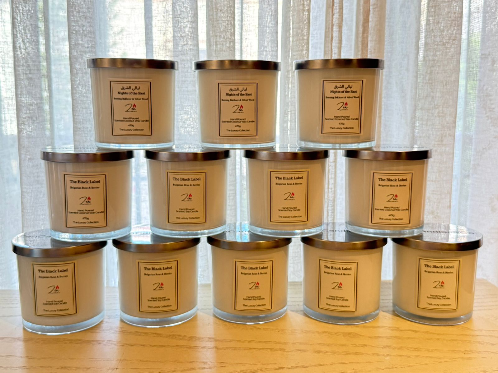 Luxury Collection 3 wick Coconut Wax Candles